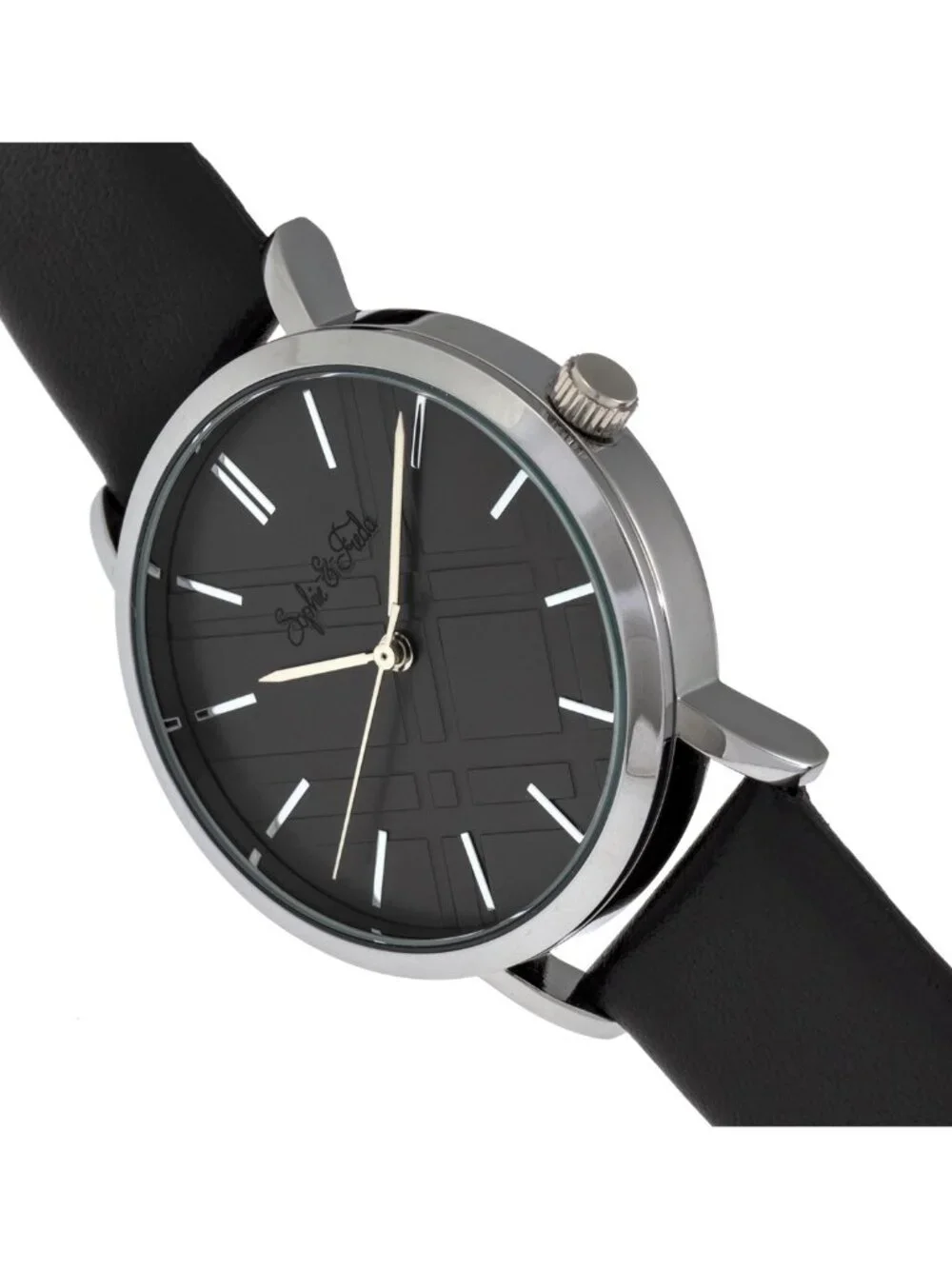 NWT Sophie And Freda Budapest Quartz Black Dial Ladies Watch